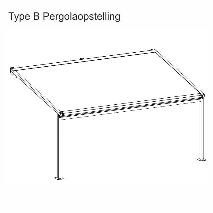 Pergolazonwering V460 Odense Verano Type B